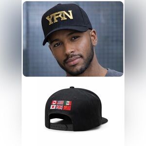 🧢 NWT YRN Gold Metal & Embroidered Culture Hat!